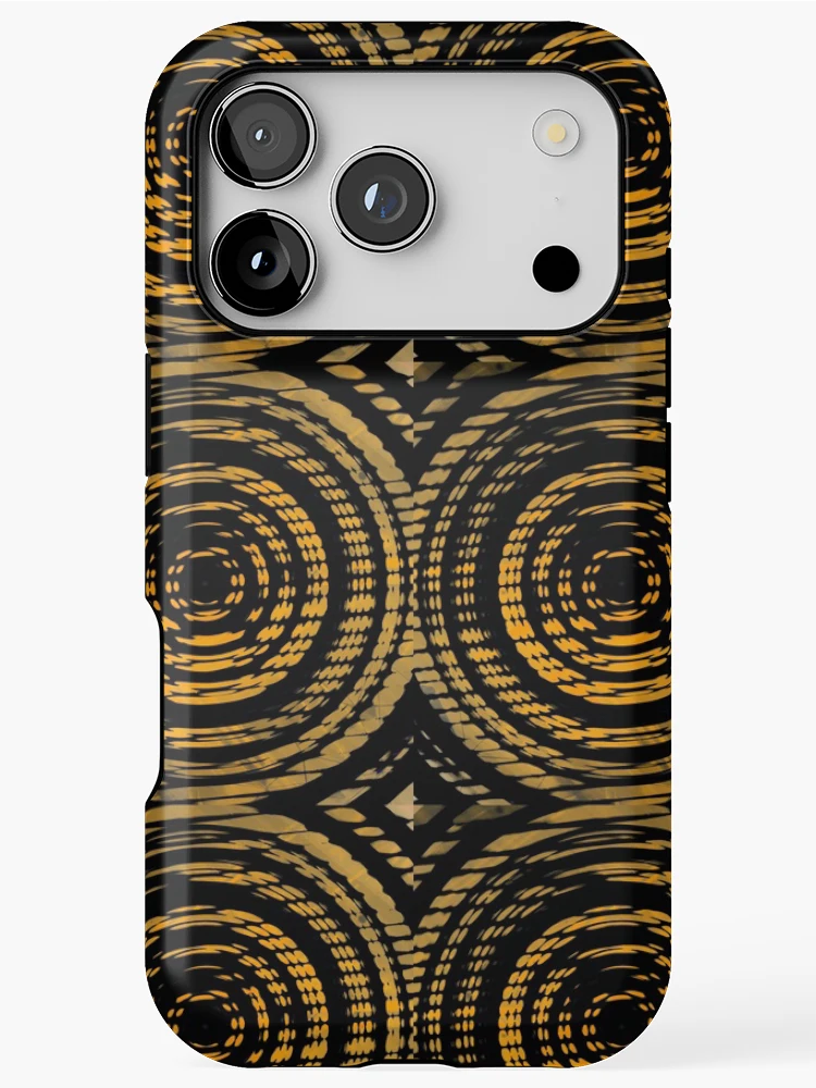 Thumbnail 1 of 4, iPhone Case, Abstract Yellow Ropes pattern designed and sold by StrbArtDigitals.
