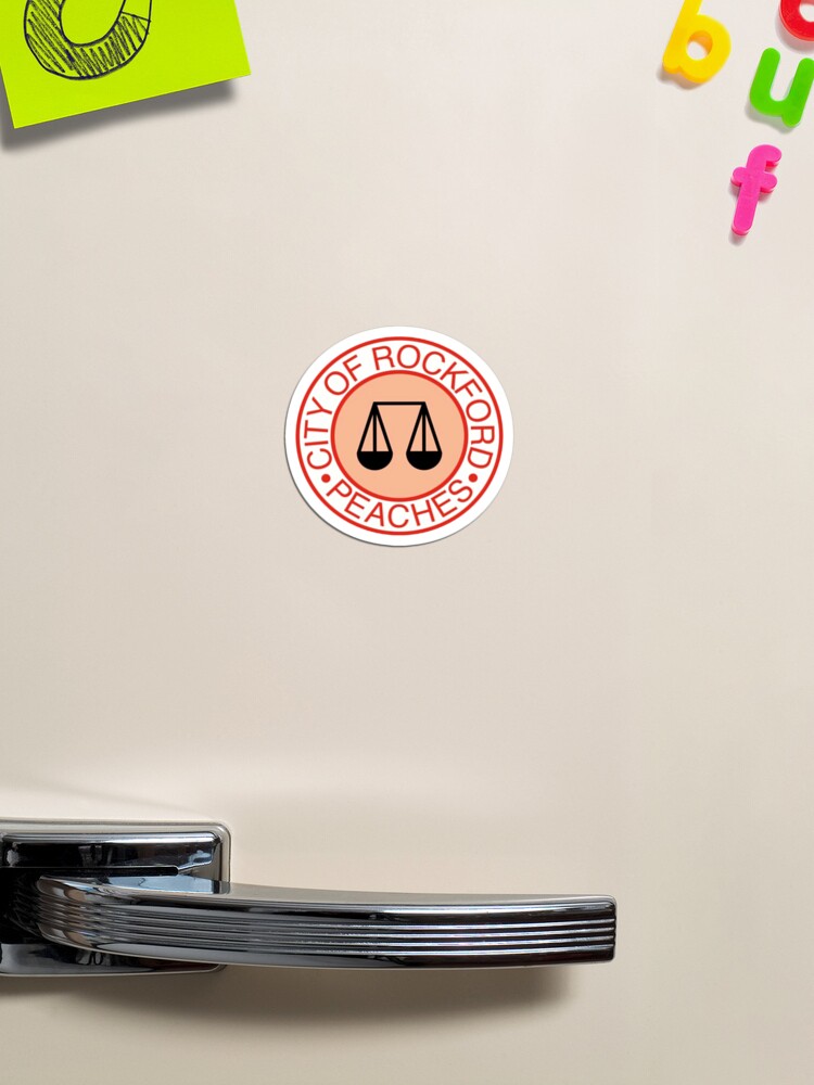 THE ROCKFORD PEACHES STICKER AND SHIRT  Sticker for Sale by StillChasing