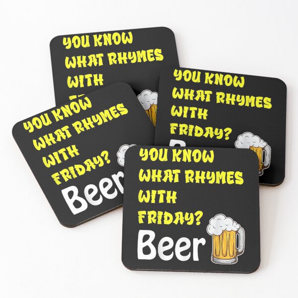 Item preview, Beer Friday Rhymes With Beer Funny Drinking  designed and sold by aguilaro.