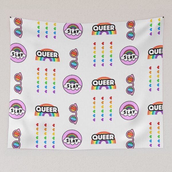 Item preview, Lgbtq Pack Stickers Queer Stickerpack Pride Love Rainbow Pride Set Colorful Pattern Stickerspack designed and sold by KLINESTORE.