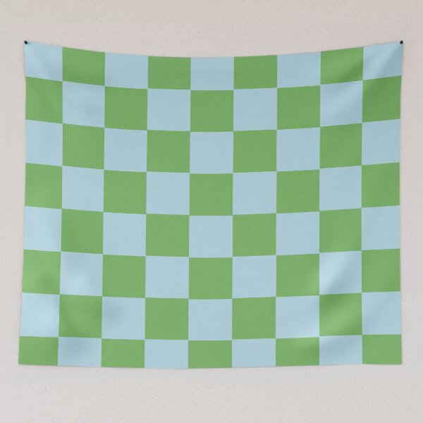 Item preview, Light Green and Baby Blue Checkered Squares designed and sold by xxroseate.