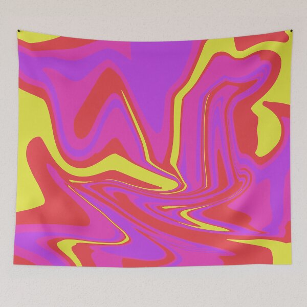 Item preview, Yellow Red Pink Pour Paint designed and sold by Jagged3068.