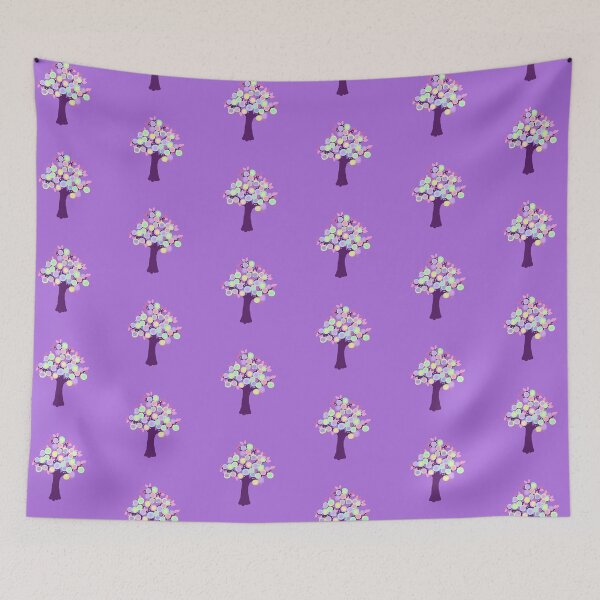 Item preview, Bloom Tree - Repeat Pattern in Purple designed and sold by Whoopsidoodle.