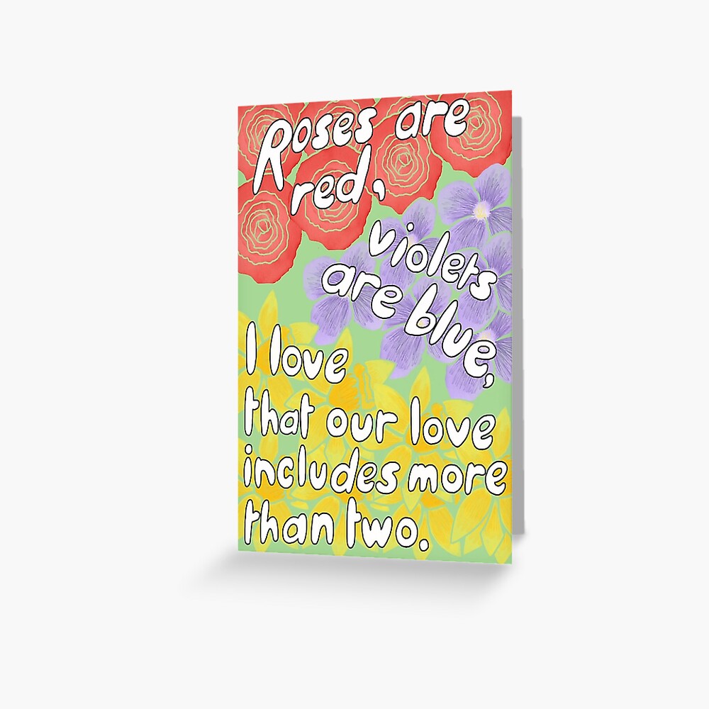 More Than Two Polyamorous Love Greeting Card