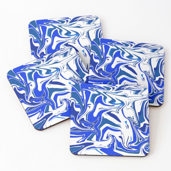 Item preview, Blue & White Pour Paint designed and sold by Jagged3068.