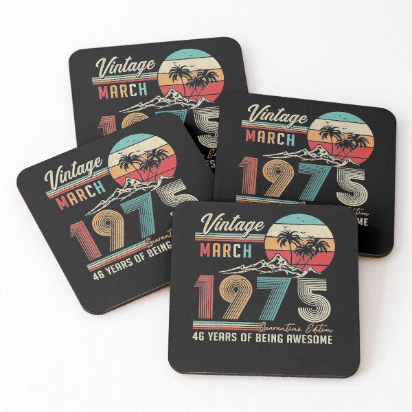 Item preview, March 1975 Vintage 46 Years Old Retro 46th Birthday Gift  designed and sold by aguilaro.