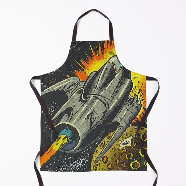Item preview, Rocketship with Moon from Space Adventures Jan 1953 comic book designed and sold by Nostrathomas66.