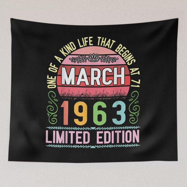 Item preview, March 1963 One Of A Kind Life That Begins At 58 Years Old  designed and sold by aguilaro.