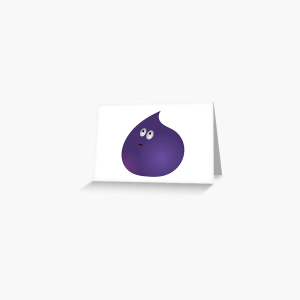 Surprised Plum Guy Greeting Card