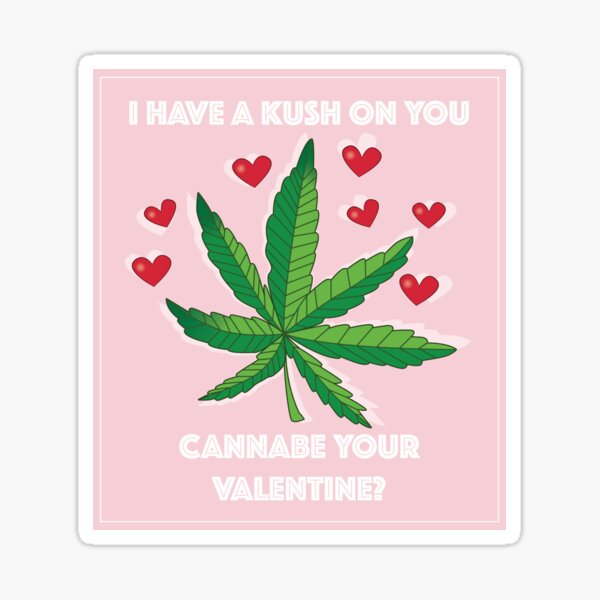 cannabe your valentine card with joint