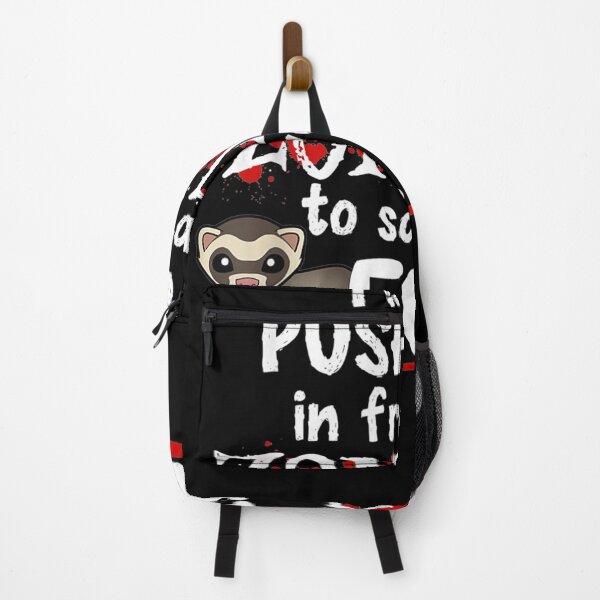 Item preview, Push You In Front Of Zombies Halloween Ferret  designed and sold by aguilaro.
