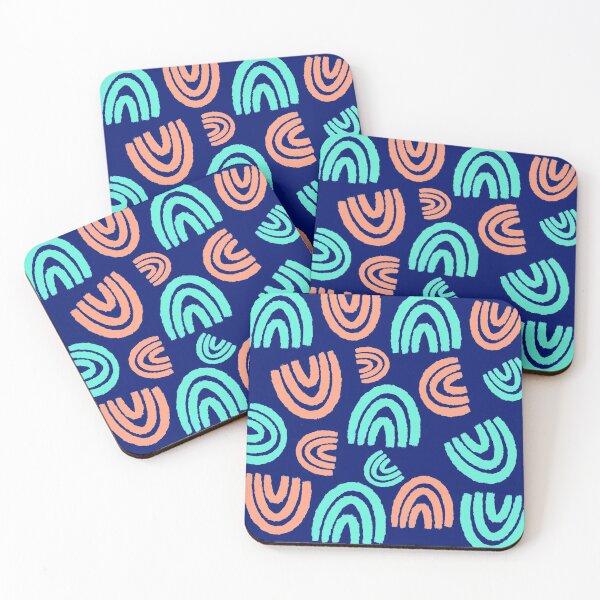 Item preview, patterns galore Rainbows Yellow Pink Amazing Geomatric Line Pattern designed and sold by KLINESTORE.