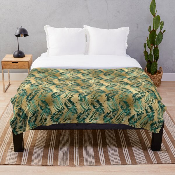 Item preview, Teal Etched Leaf Pattern with gold backing designed and sold by JJxp.