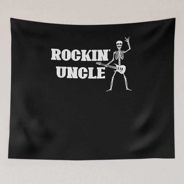Item preview, Mens Rockin' Uncle Guitar Skeleton Music Rock Birthday Gift  designed and sold by aguilaro.