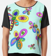 Musterblumen Chiffontop
