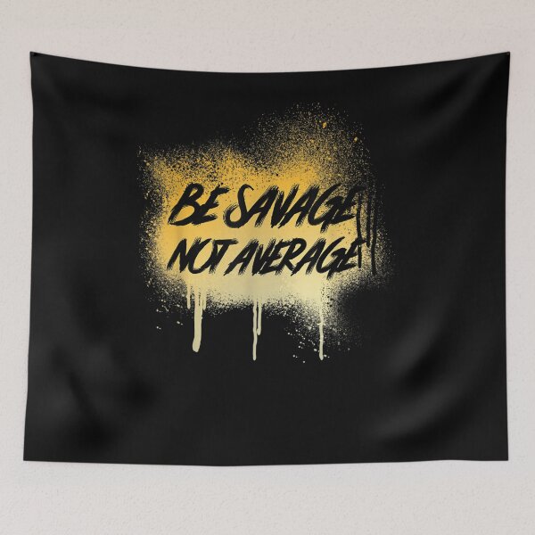 Item preview, be Savage Not Average Graffiti Yellow  designed and sold by aguilaro.