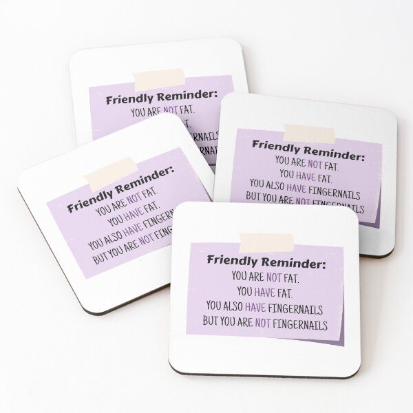 Item preview, You Are Not Fat designed and sold by ThoughtJumble.