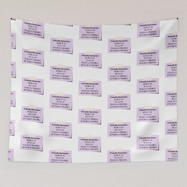 Item preview, You Are Not Fat designed and sold by ThoughtJumble.