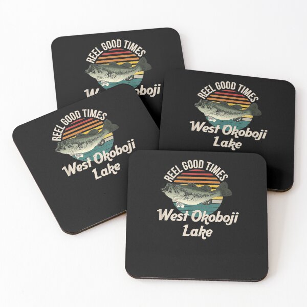 Artikelvorschau, West Okoboji Lake Lake Life Reel Gute Zeiten Angeln entworfen und verkauft von aguilaro.