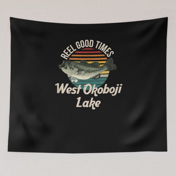 Item preview, West Okoboji Lake Lake Life Reel Good Times Fishing  designed and sold by aguilaro.