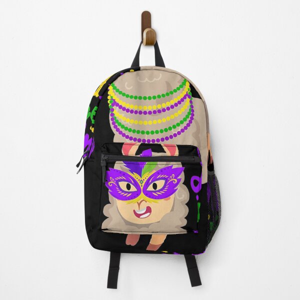 Item preview, Llama Ready To Mardi Gras Mask Beads Carnival Funny Gift designed and sold by aguilaro.