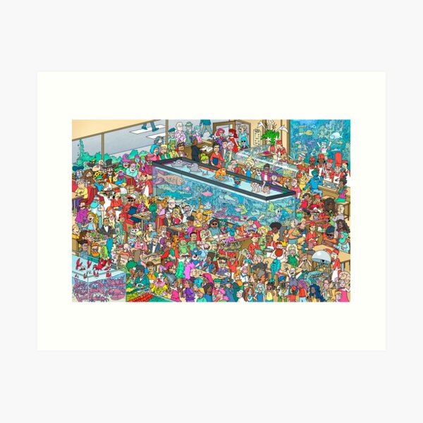 Sushi Restaurant Art Print