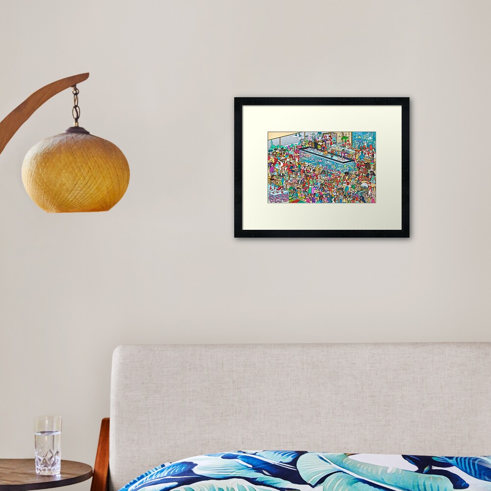 Item preview, Framed Art Print designed and sold by MrChuckles.