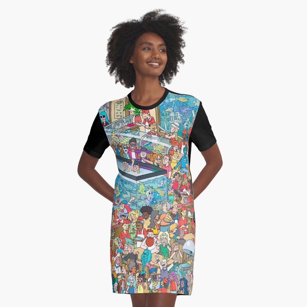 Item preview, Graphic T-Shirt Dress designed and sold by MrChuckles.