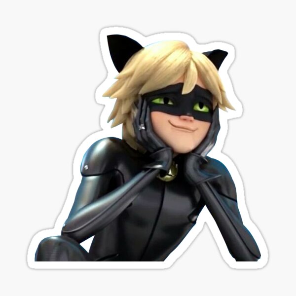 Chat Noir enamorado Pegatina