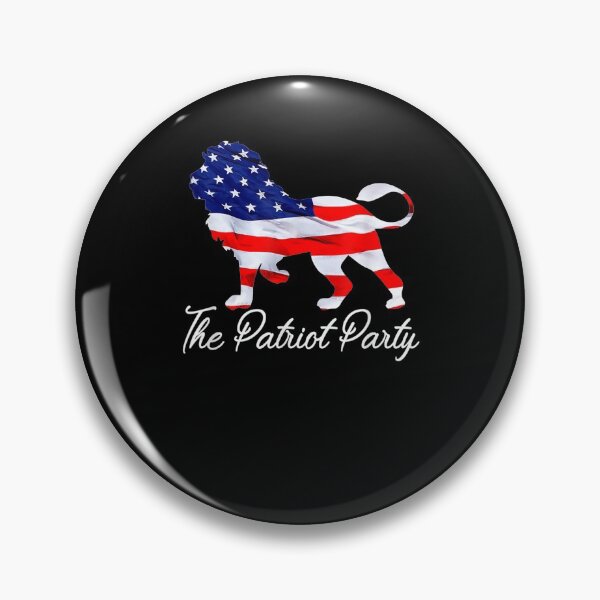 Item preview, The Patriot Party Lion Conservative Lion American Flag  designed and sold by aguilaro.