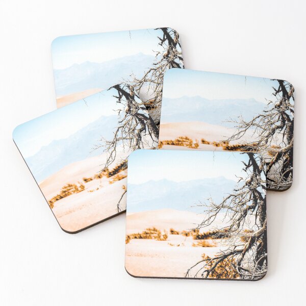 Item preview, Tree branch with sand desert and mountain view at Death Valley national park California USA designed and sold by Mrvell.