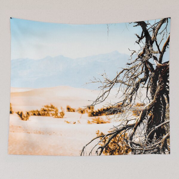 Item preview, Tree branch with sand desert and mountain view at Death Valley national park California USA designed and sold by Mrvell.