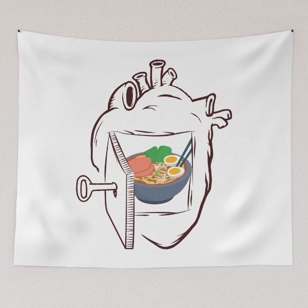 Item preview, Ramen In My Heart designed and sold by foodisthekey.