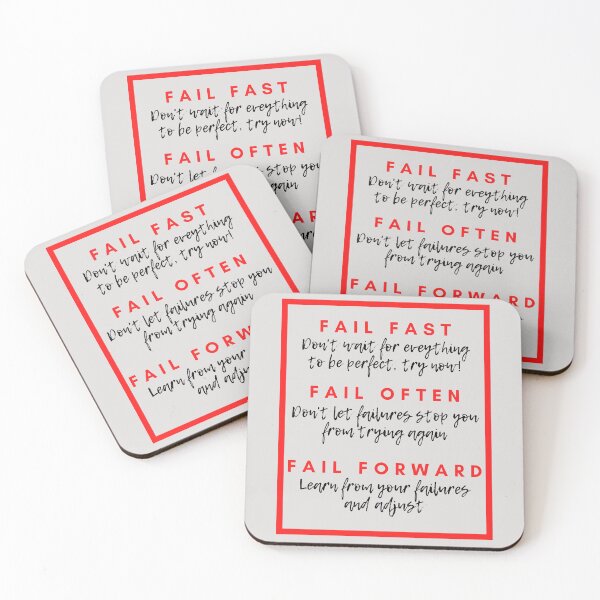 Item preview, Fail Fast, Fail Often, Fail Forward designed and sold by AgileBadAss.