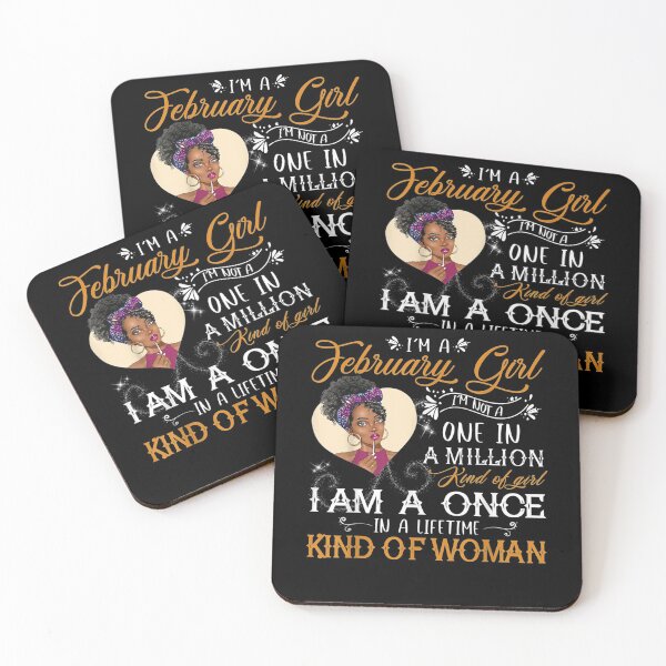 Item preview, I'm A February Girl Black Women Capricorn Birthday Gifts  designed and sold by aguilaro.
