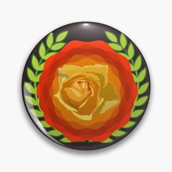 Item preview, Bright and colorful flower with green leaves in centre of four coloured hashtags designed and sold by AnnaBBS.