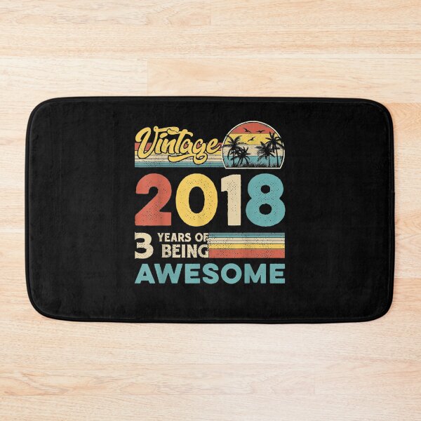 Item preview, Vintage 2018 Retro 3rd Bday Gift 3 Years Of Being Awesome  designed and sold by aguilaro.