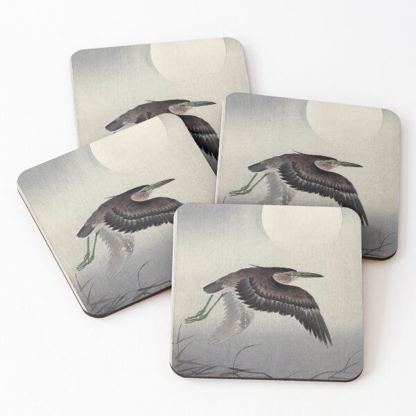 Item preview, Heron at full moon, Ohara Koson, 1900-1930 designed and sold by drpendleton.