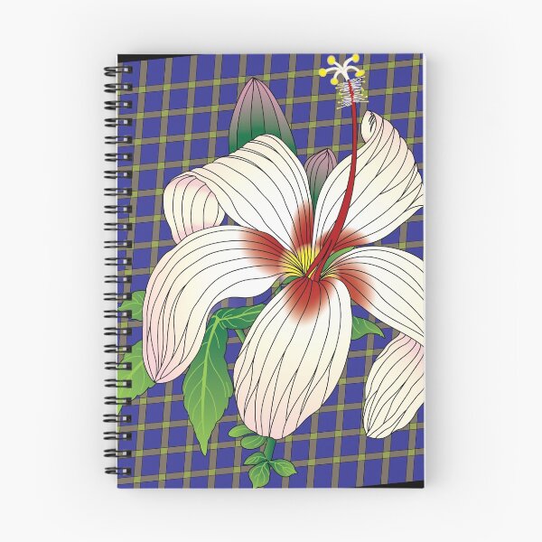 Item preview, Flower on Blue Plaid designed and sold by OrangeEden.