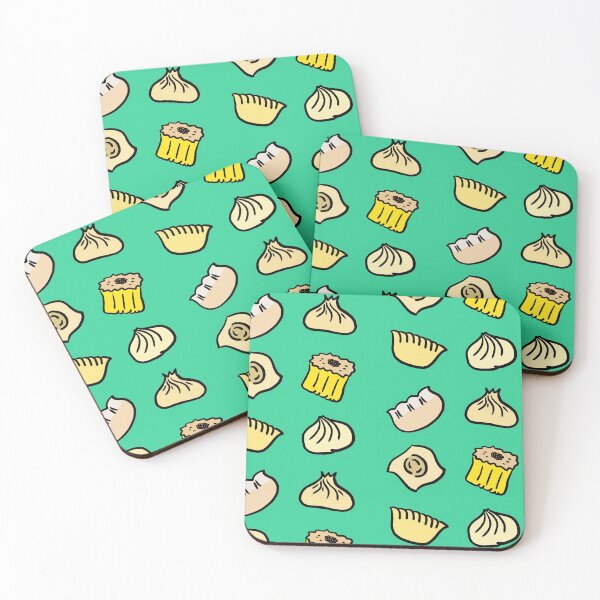 Item preview, Dumpling Pattern with Har Gow, Xiao Long Bao, Tortellini, Shu Mai, Momo, Wonton designed and sold by bonniemamadraws.
