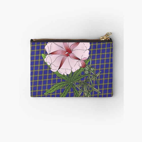Item preview, Pretty Flower on Blue plaid designed and sold by OrangeEden.
