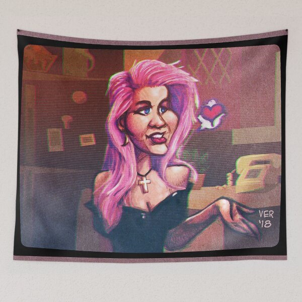 Item preview, New Wave Retro Girl designed and sold by victorroa.