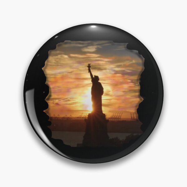 Item preview, STATUE OF LIBERTY SUNSET designed and sold by THE AMERICAN TEEVANGELIST.