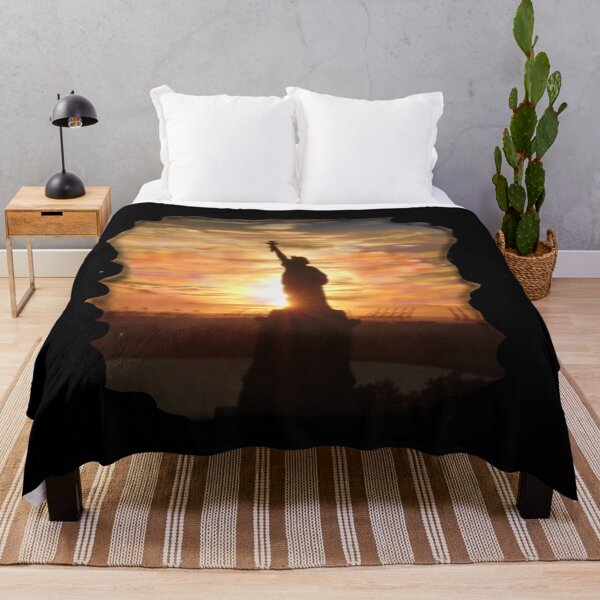 Item preview, STATUE OF LIBERTY SUNSET designed and sold by THE AMERICAN TEEVANGELIST.