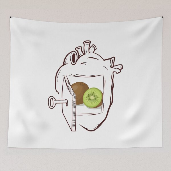 Item preview, Kiwi In My Heart designed and sold by foodisthekey.