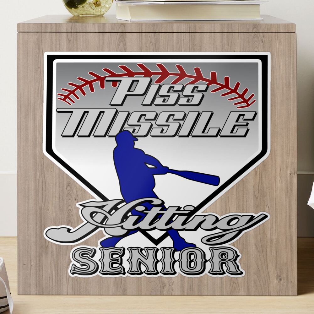 Piss Missile senior softball batter Sticker for Sale by thestuffcompany |  Redbubble