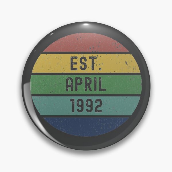 Item preview, Est. April 1992 - Vintage Retro Style Happy Birthday Gifts designed and sold by Dorkification.