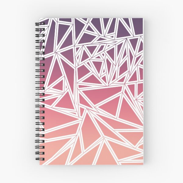 Item preview, Purple Pink Peach Gradient Triangles Geometric designed and sold by Blkstrawberry.