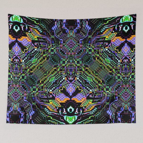 Item preview, Psycho-fractal jaguar designed and sold by andromedoz.