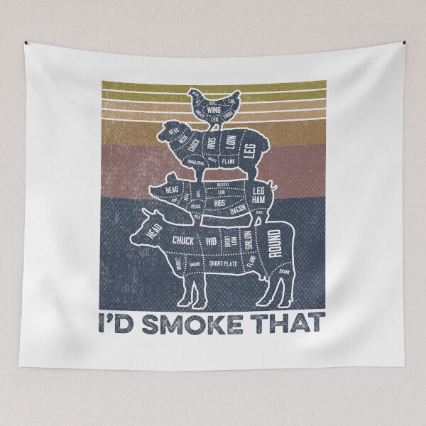 Item preview, I'd Smoke that Funny Grilling Pitmaster Smoker BBQ designed and sold by ImrulAhsan.